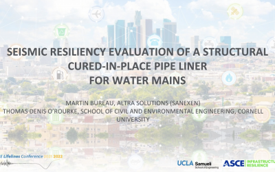 Webinar: Seismic Resiliency Evaluation of a Structural Cured-in-Place Pipe Liner for Water Mains